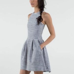 Lululemon Here To There Dress In Gray Size 8